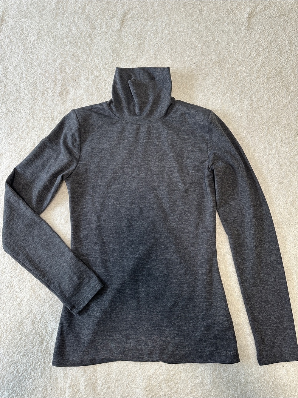 Aritzia Gray Turtleneck Long Sleeve Top